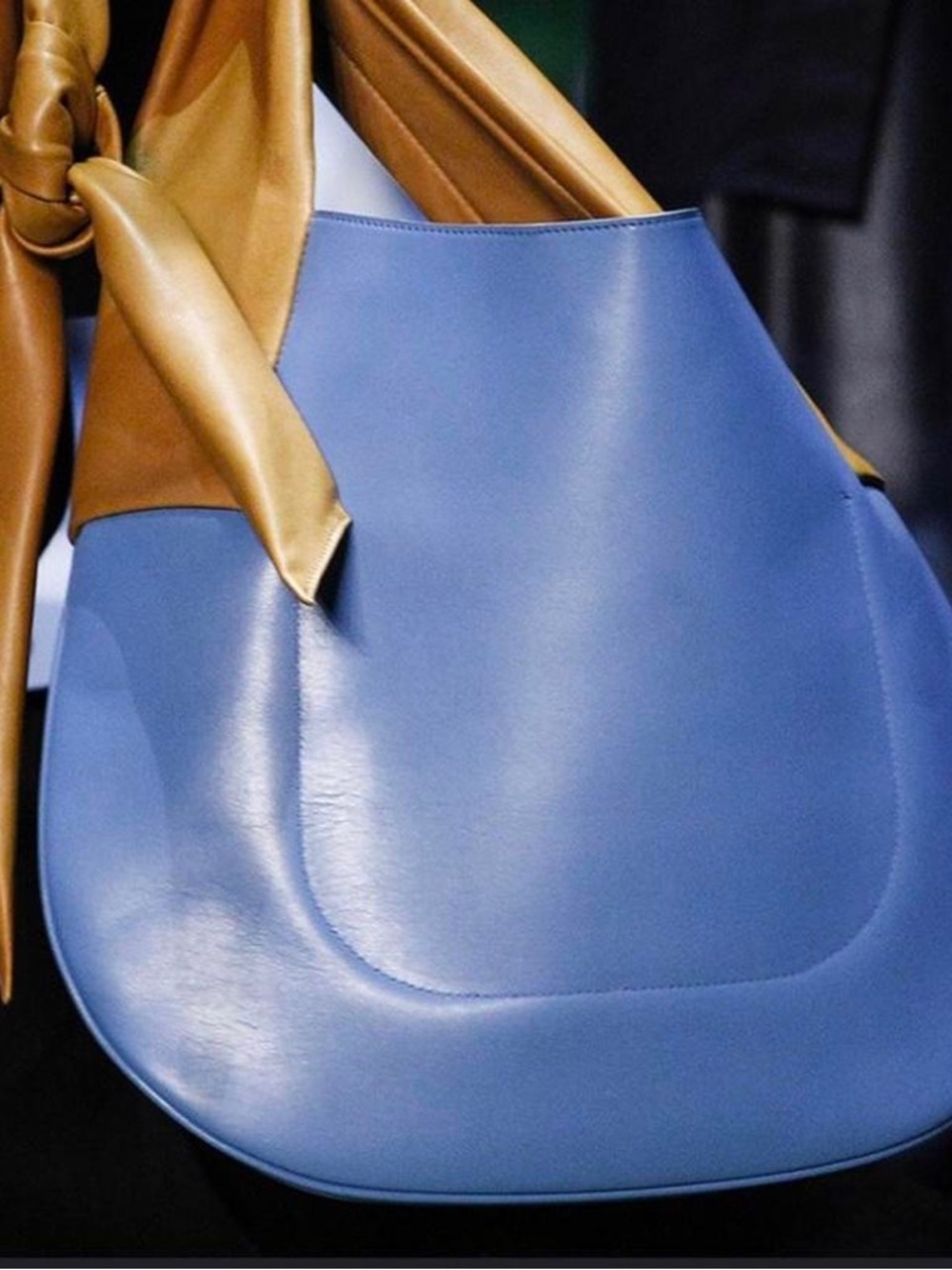 Céline Phoebe Philo blue and yellow ribbon ba